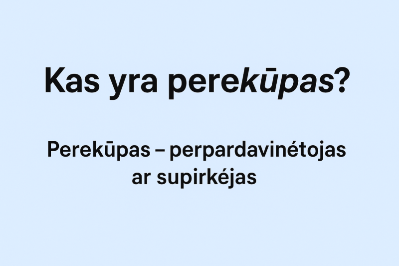 Kas yra perekūpas?