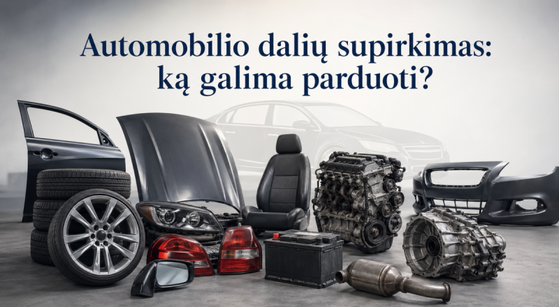 Automobilio dalių supirkimas: ką galima parduoti?